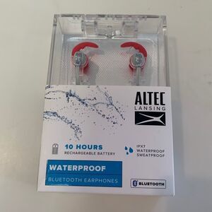 Altec Lansing Waterproof Bluetooth Earphones - New